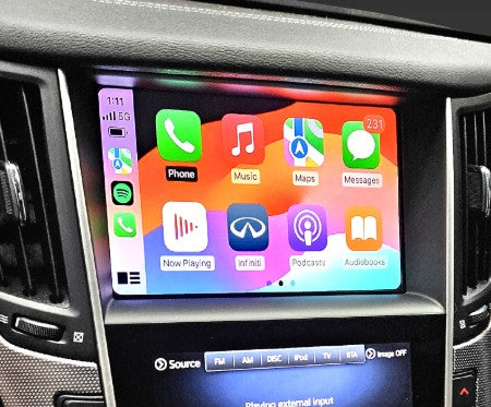 Infiniti Apple Carplay und Android Auto