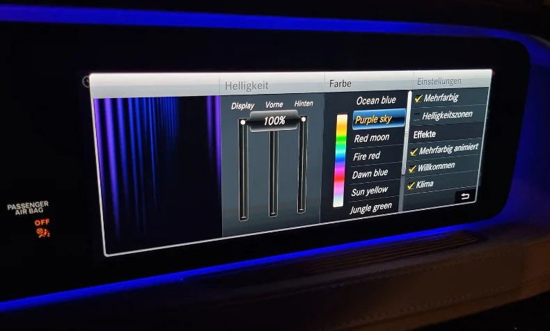 Mercedes - Kodierung - Ambientebeleuchtung aktiviert 64 Farben